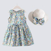 Callista Floral Dress and Hat for Girls